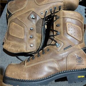 Georgia Boot Brown Leather Work Boots